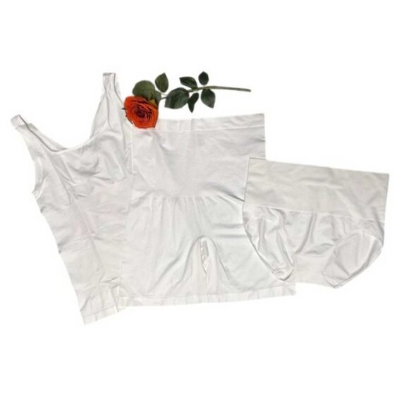 Yummie Tank, Panty and High Waist Mid Thigh 3 Piece Set 2X/3X (595) - Picture 1 of 7